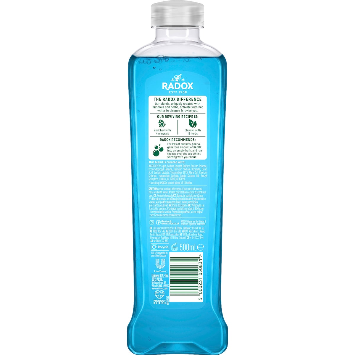 Radox Mineral Bath Muscle Soak 500ml