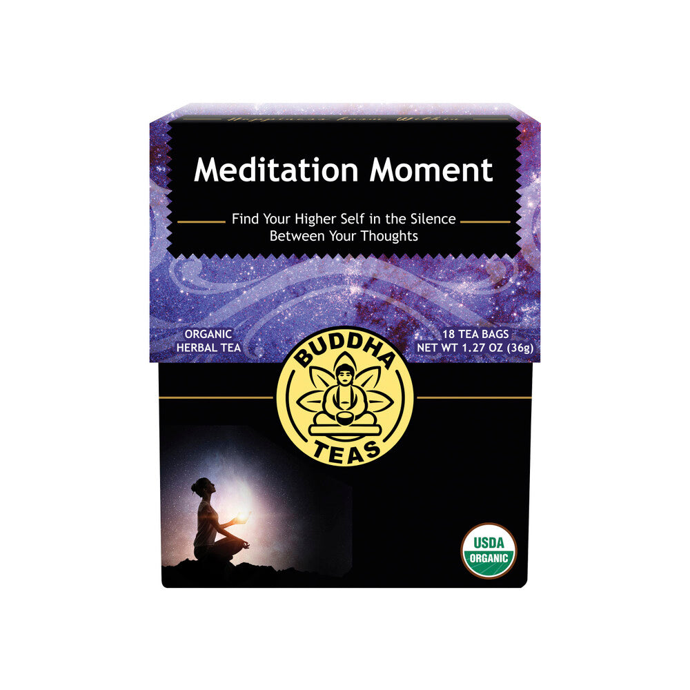 Buddha Teas Organic Herbal Tea Bags Meditation Moment - 18 pack