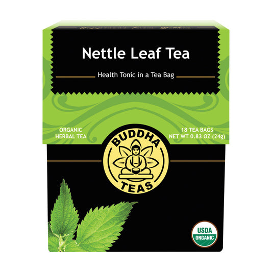 Buddha Teas Organic Herbal Tea Bags Nettle Leaf Tea - 18 pack
