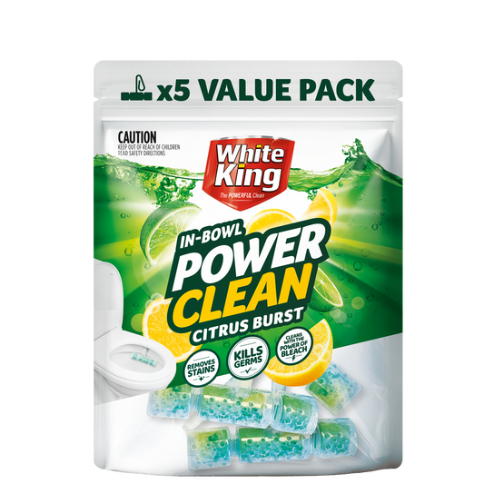 White King Power Clean Toilet Cleaner - 5 Pack