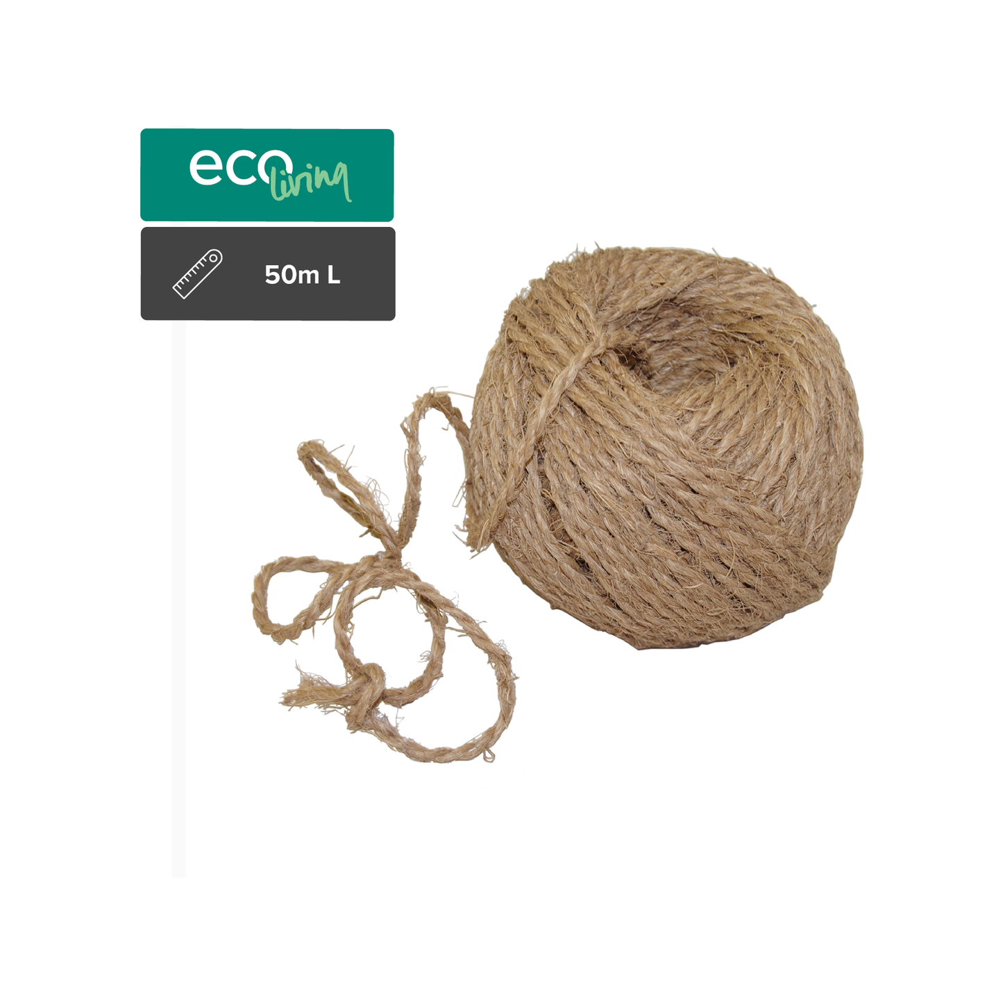 Pillar Natural Coir Twine Plant Tie - 50m - 3.5mm