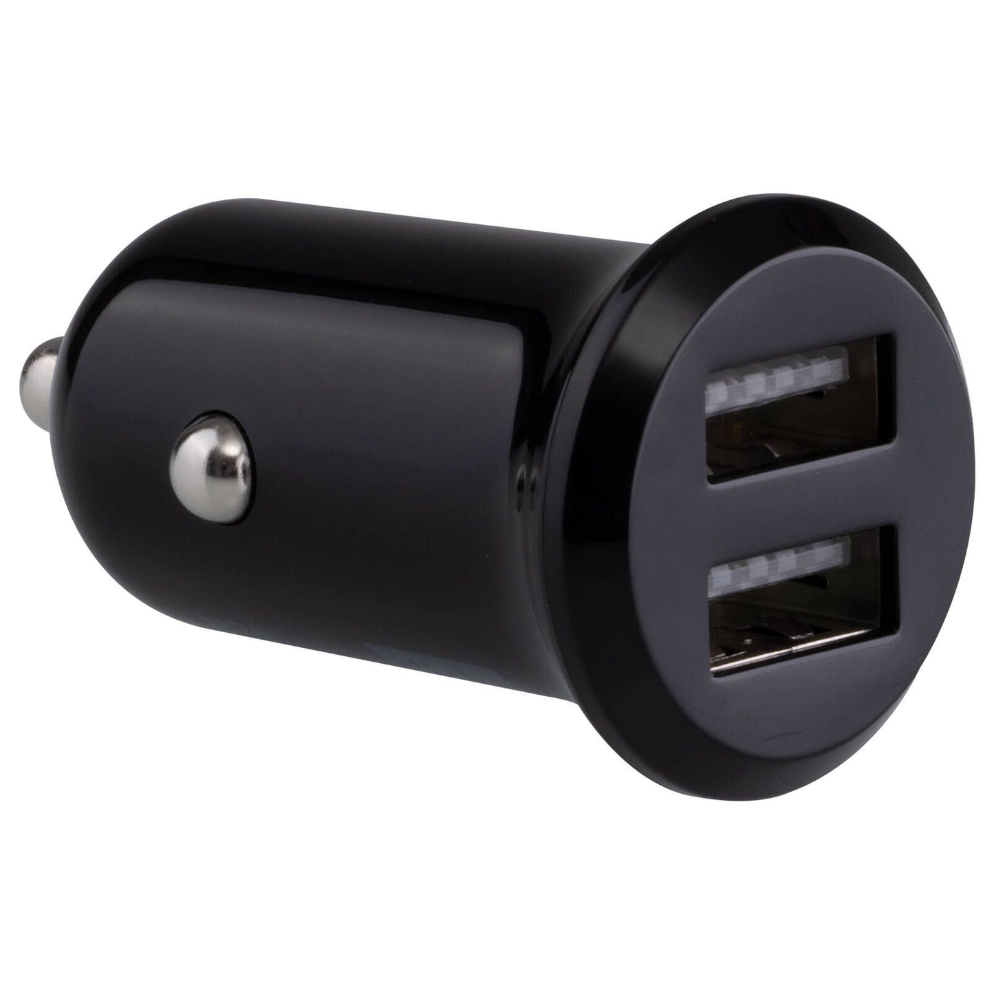 Click USB Car Charger - 12W - 2 Port - Black
