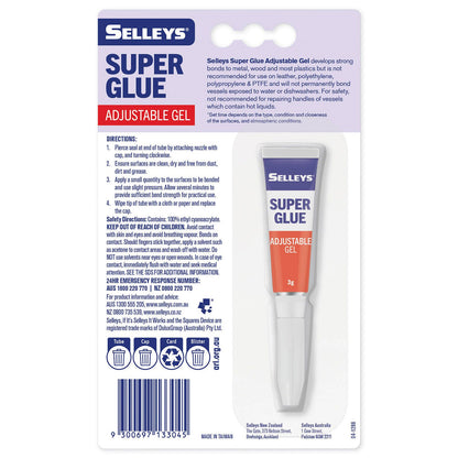 Selleys Super Glue Adjustable Gel - 3g