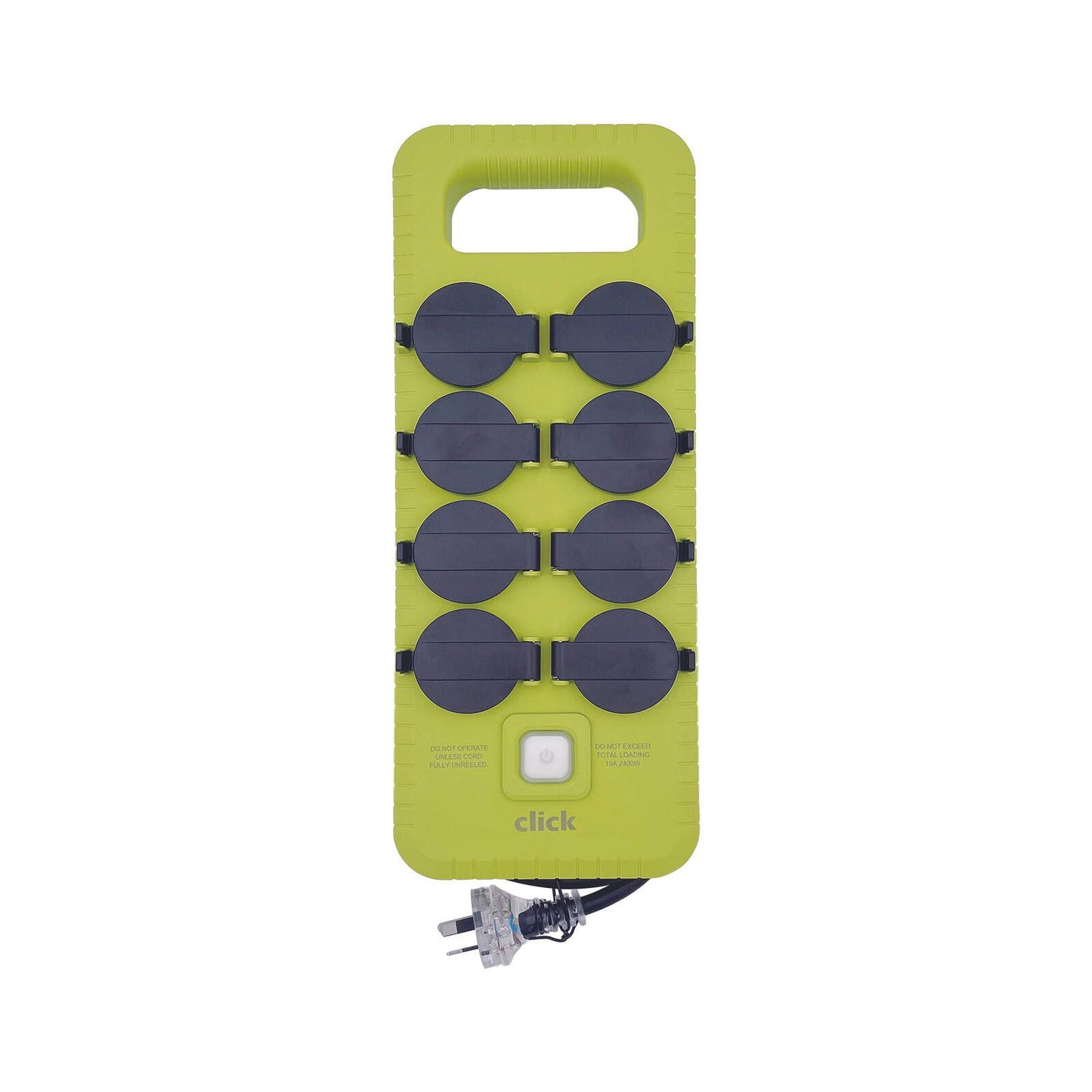 Click Power Board with Cover - 8 Outlet - 2m