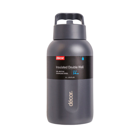 Decor XXL Double Wall Stainless Steel Bottle - 2L