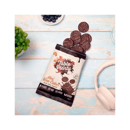 Table Of Plenty Share Topped Mini Rice Cakes Dark Chocolate - 60g