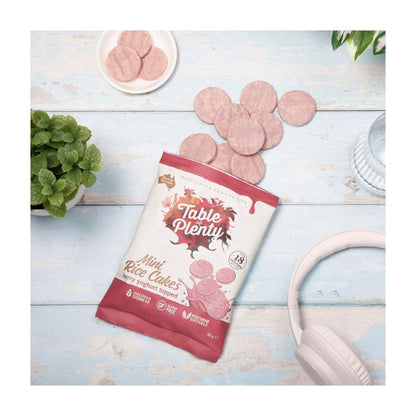 Table Of Plenty Share Topped Mini Rice Cakes Yoghurt Mixed Berry - 60g