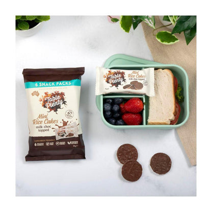 Table Of Plenty Snack Pack Topped Sweet Mini Rice Cakes Milk Choc - 84g