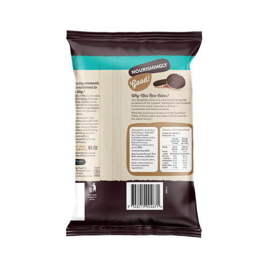 Table Of Plenty Snack Pack Topped Sweet Mini Rice Cakes Dark Choc - 84g