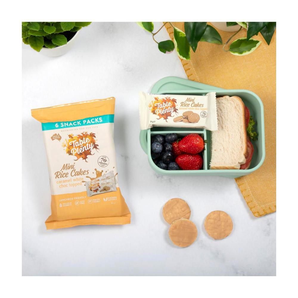 Table Of Plenty Snack Pack Topped Sweet Mini Rice Cakes Caramel - 84g