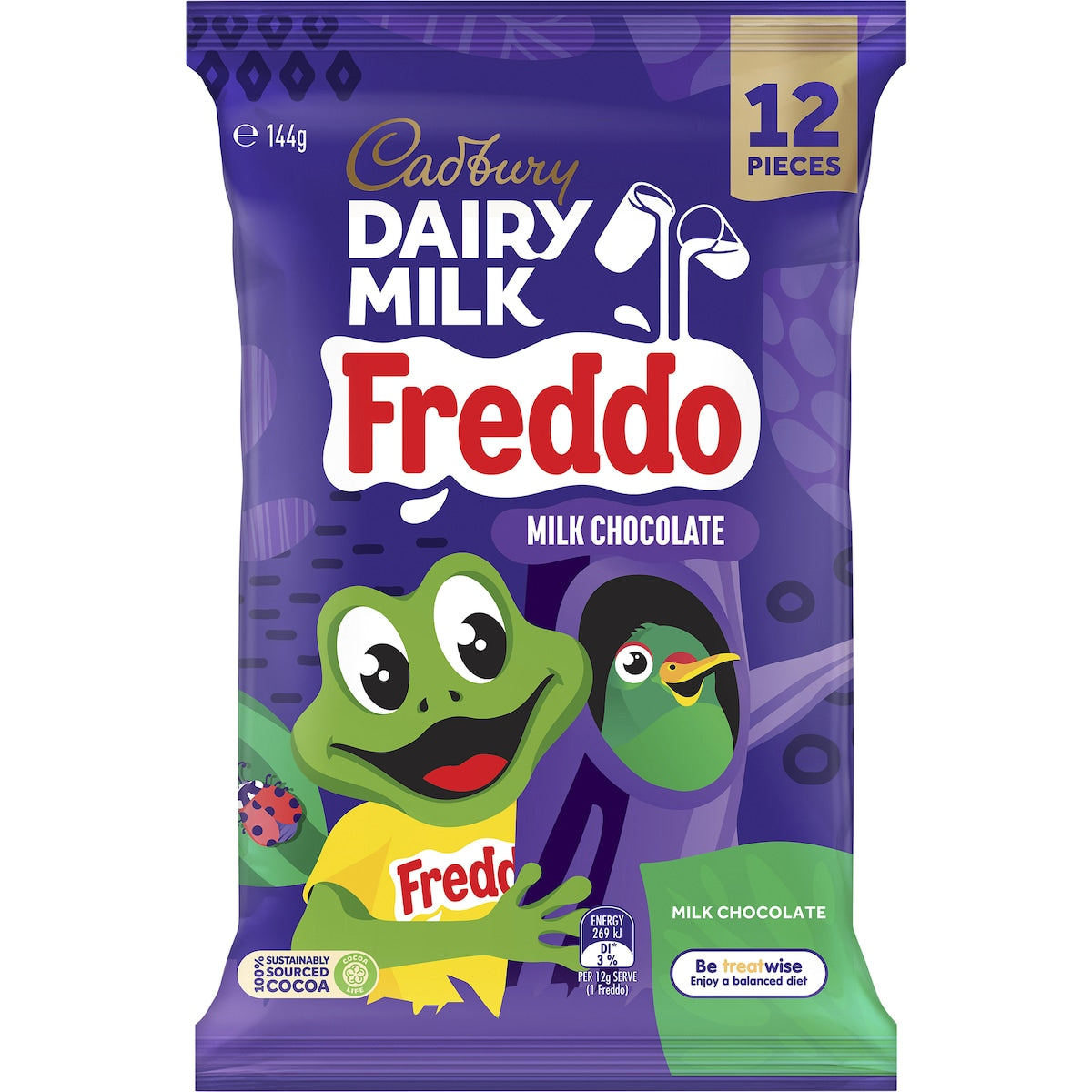Cadbury Dairy Milk Chocolate Freddo 12 Pack 144g