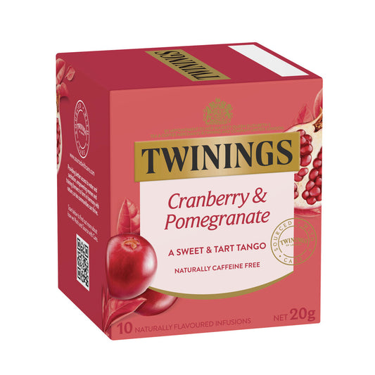 Twinings Cranberry & Pomegranate Infusions Tea Bags - 10 Pack