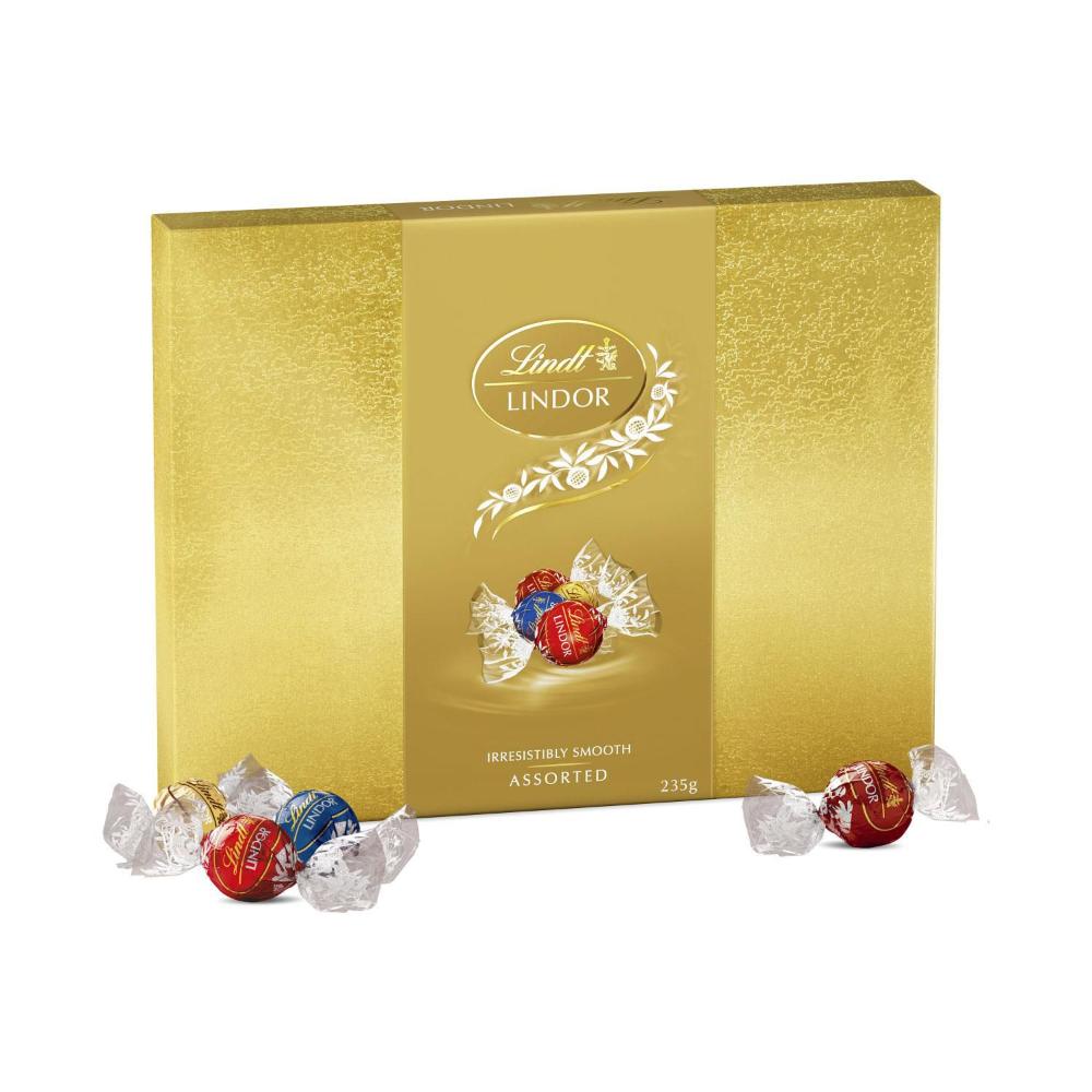 Lindt Lindor Assorted Chocolate Balls Gift Box - 235g
