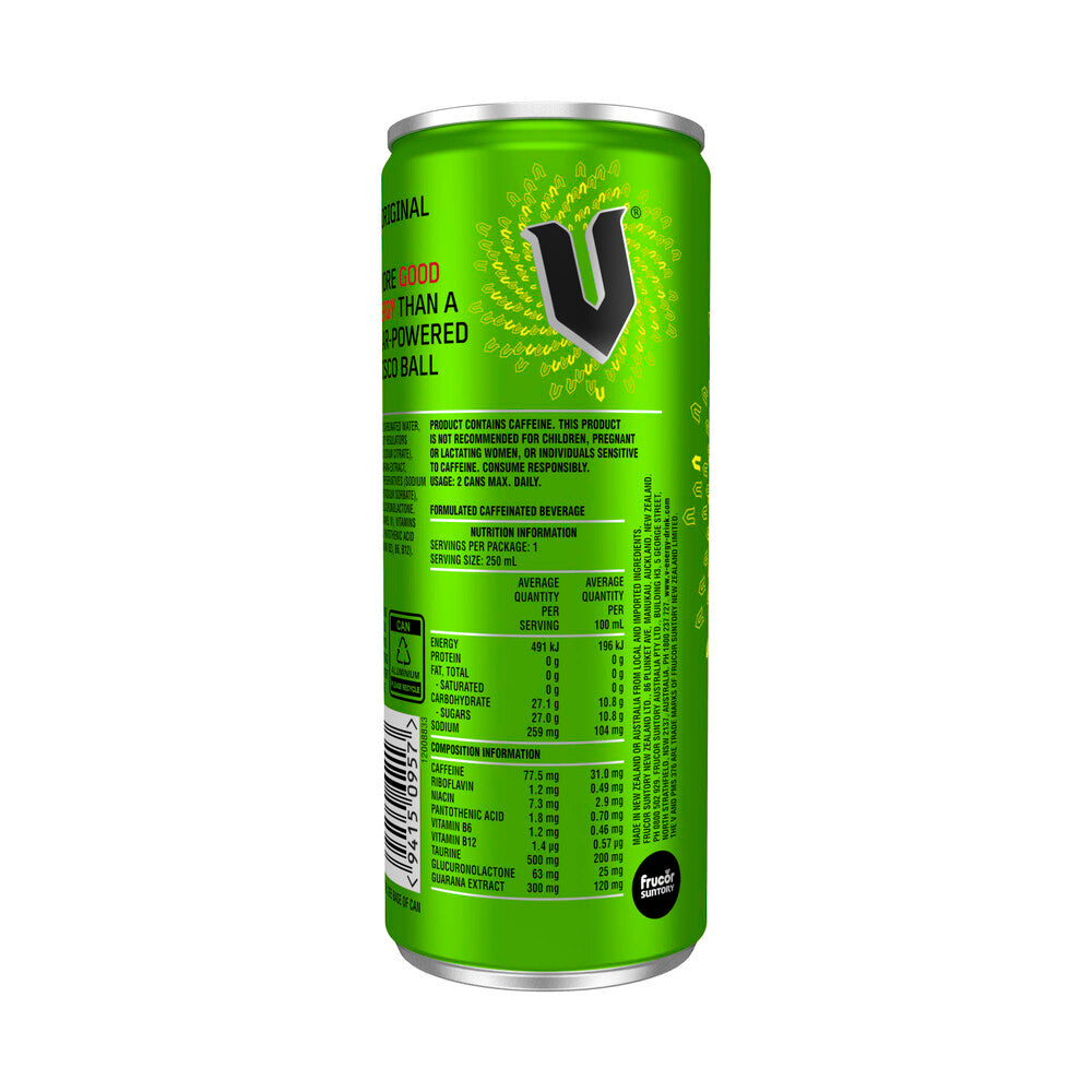 V Energy Drink Can - 250mL