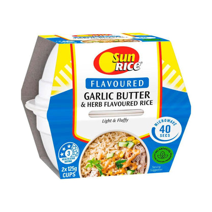 Sunrice Herb & Garlic Flavoured Rice Cup - 250g