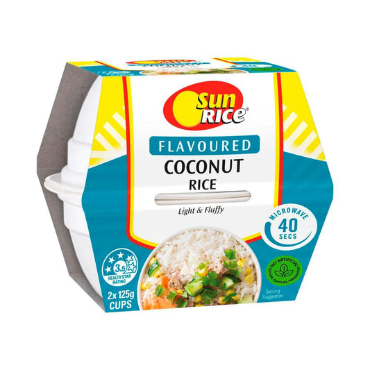 Sunrice Microwave Coconut Flavoured Rice Cup - 250g