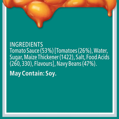 Heinz Beanz Canned Baked Breakfast Beans Salt Reduced 220g