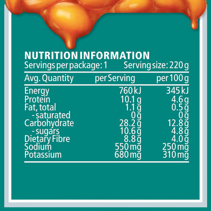 Heinz Beanz Canned Baked Breakfast Beans Salt Reduced 220g