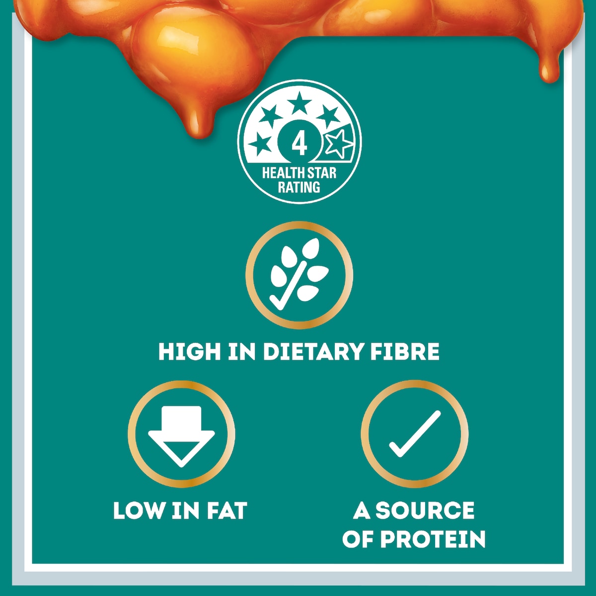 Heinz Beanz Canned Baked Breakfast Beans Salt Reduced 220g