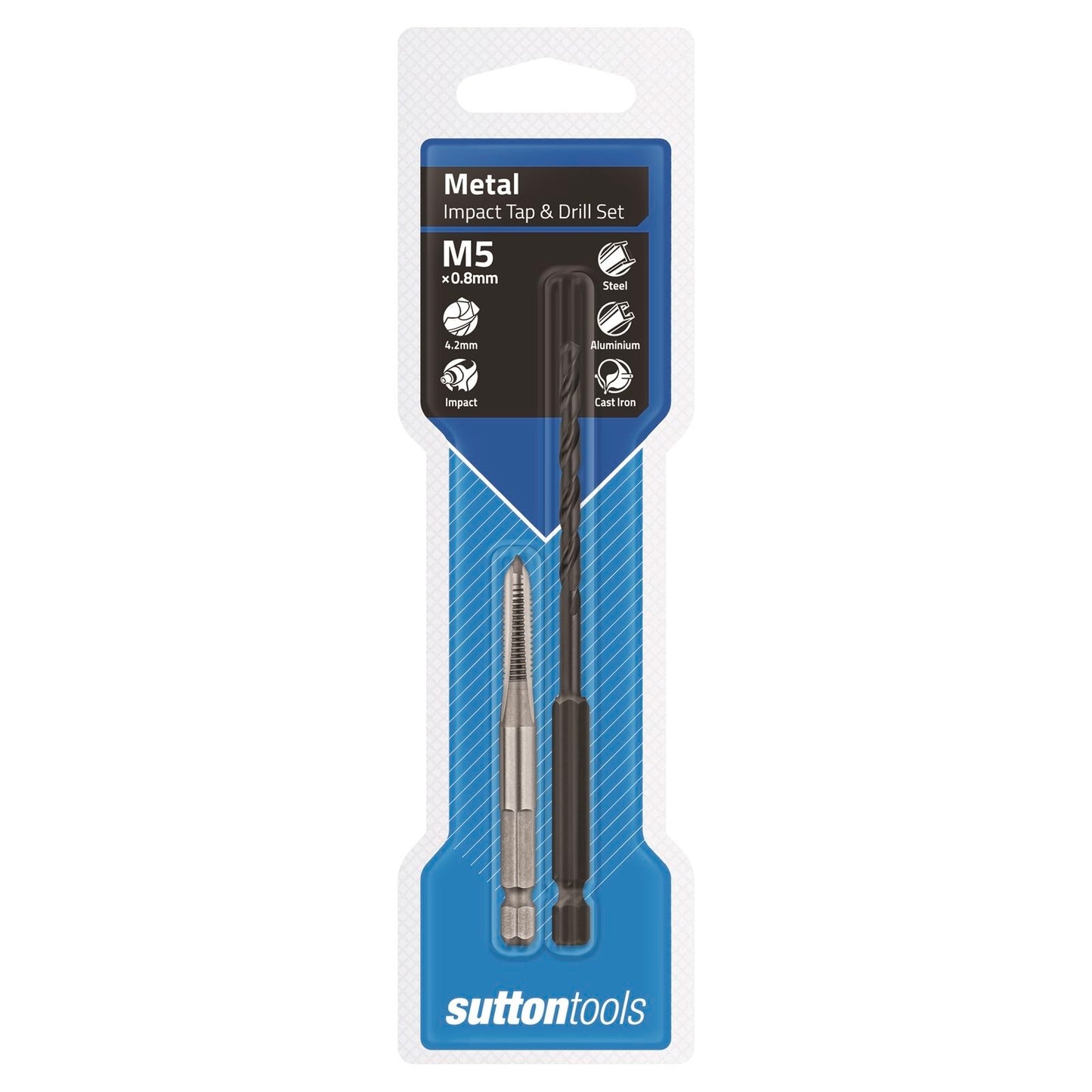 Sutton Tools Hex Impact Tap and Drill Set - 4.2mm M5