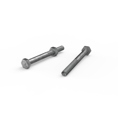 Zenith Hot Dip Galvanised Hex Head Bolts - M6 x 60mm - 25 Pack