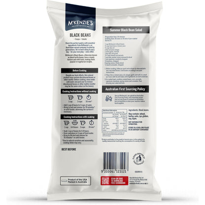 McKenzies Black Beans 375g