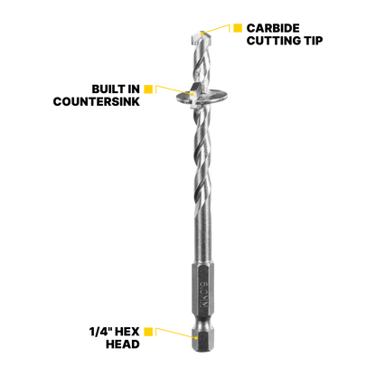 Kango Fibre Cement Countersink Drill Bit - 6 x 18mm