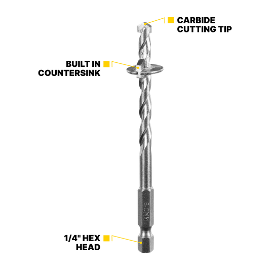 Kango Fibre Cement Countersink Drill Bit 6 x 18mm