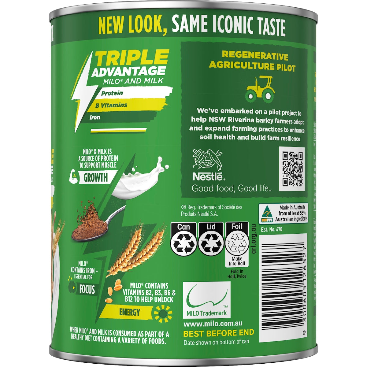 Milo Malt Drinking Chocolate Powder Hot Or Cold 460g