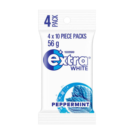 Extra White Peppermint Sugar Free Chewing Gum 4x14g - 56g