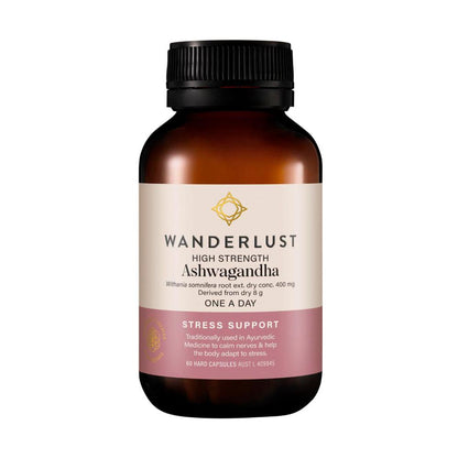 Wanderlust High Strength Ashwagandha Capsules - 60 pack