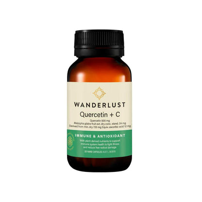 Wanderlust Quercetin + C Caps - 30 pack