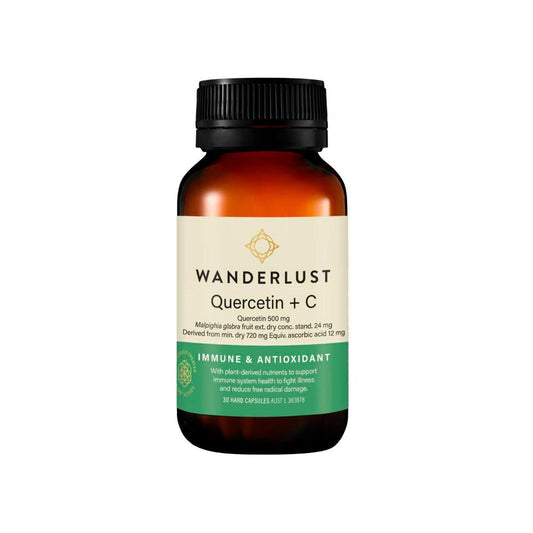 Wanderlust Quercetin + C Caps - 30 pack