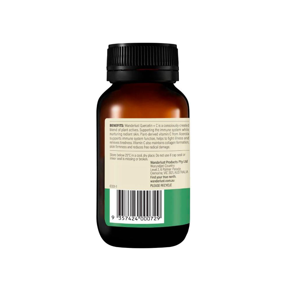 Wanderlust Quercetin + C Caps - 30 pack