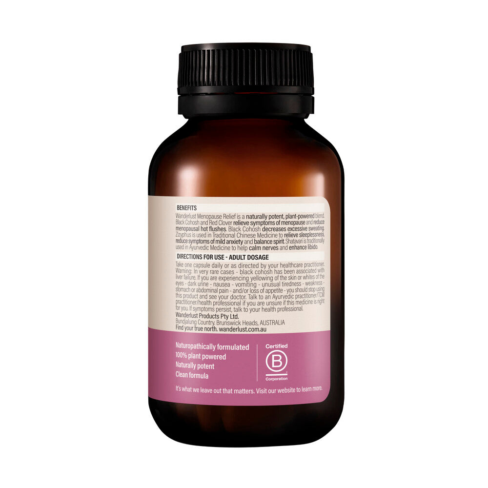 Wanderlust Menopause Relief Capsules - 30 pack