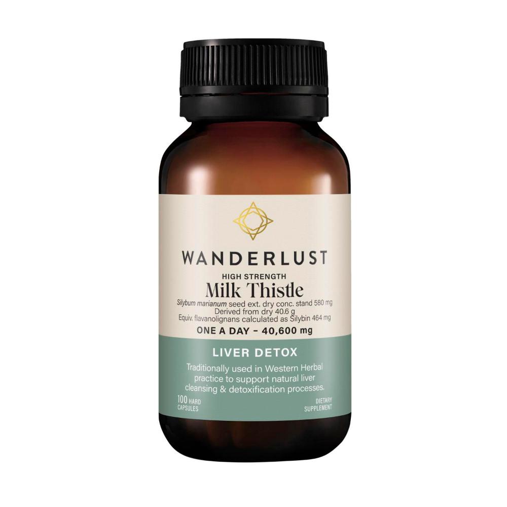 Wanderlust High Strength Milk Thistle Capsules - 30 pack