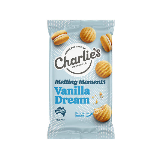 Charlies Melting Moments Biscuits Vanilla Beans - 120 GRAM