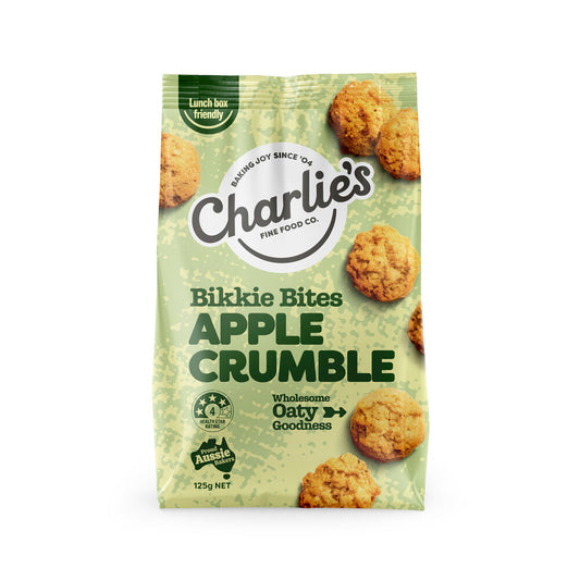 Charlies Mini Bikkie Bites Apple Cinnamon Biscuits - 125g