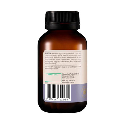 Wanderlust High Strength Valerian Capsules - 60 pack