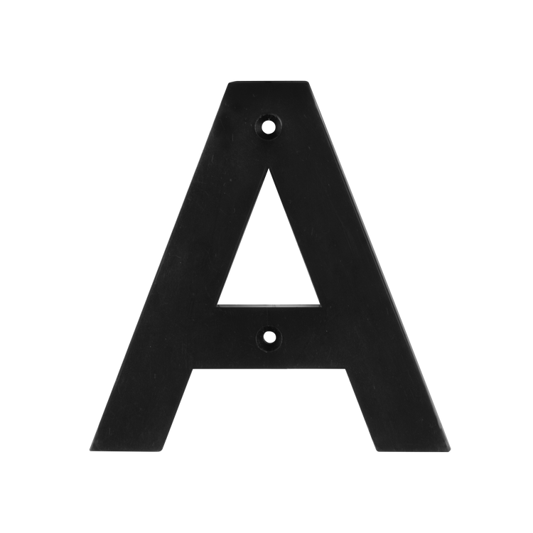Sandleford Black Victoria Letter - A - 85mm