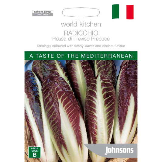 Johnsons Radicchio Rossa Di Treviso Seeds - 95mm
