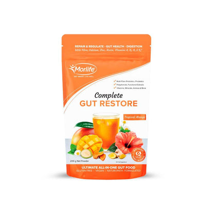 Morlife Complete Gut Restore Tropical Mango - 200g