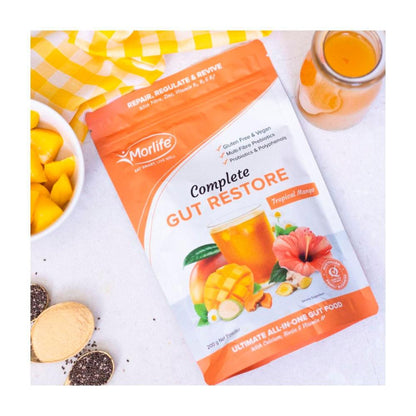 Morlife Complete Gut Restore Tropical Mango - 200g