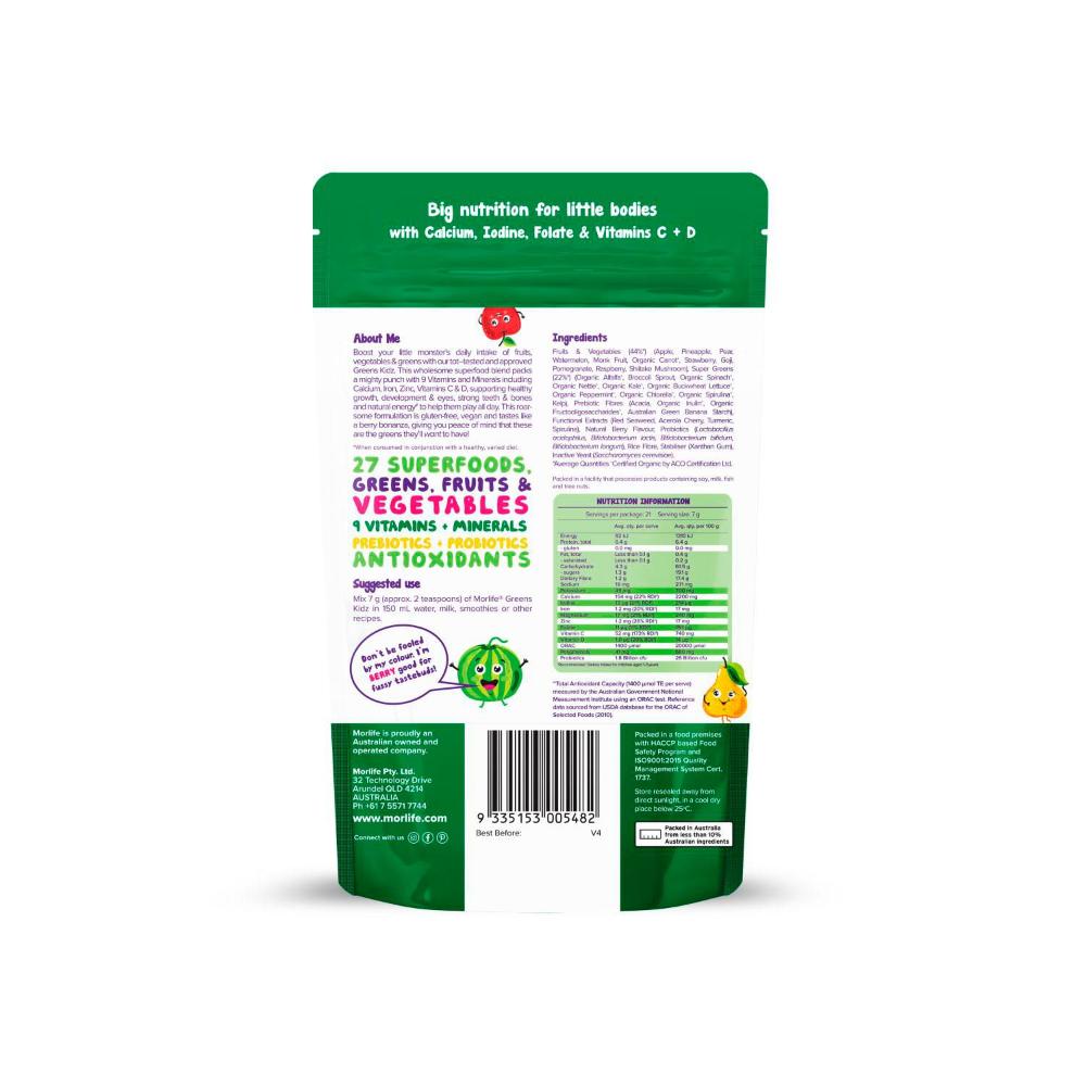 Morlife Greens Kidz - 150g