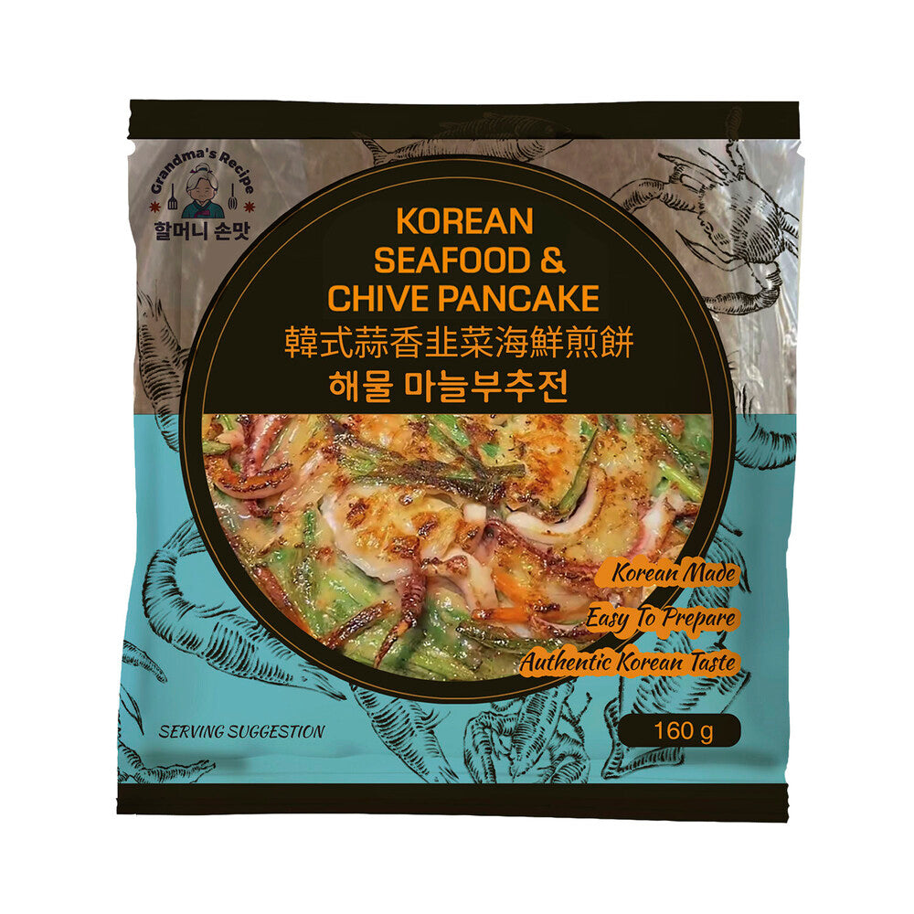 Grandma's Recipe Seafood Garlic Chives Pancake - 160GRAM