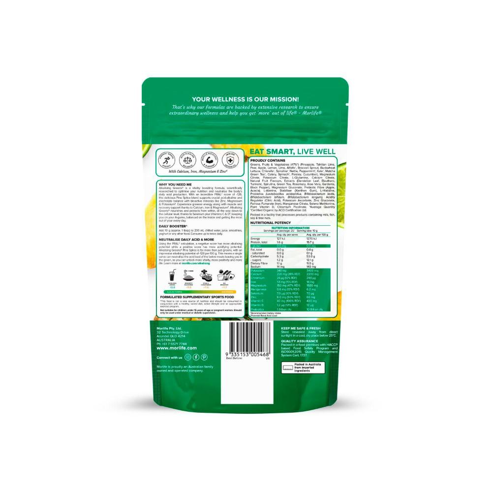 Morlife Alkalising Greens Pine Splice - 200g