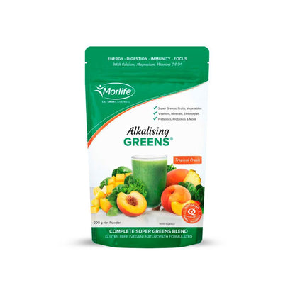 Morlife Alkalising Greens Tropical Crush - 200g