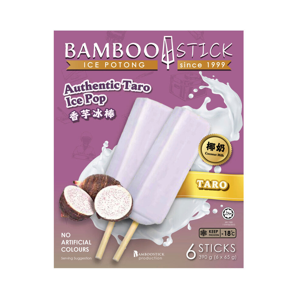Bamboostick Ice Potong Taro 6 Pack - 390g