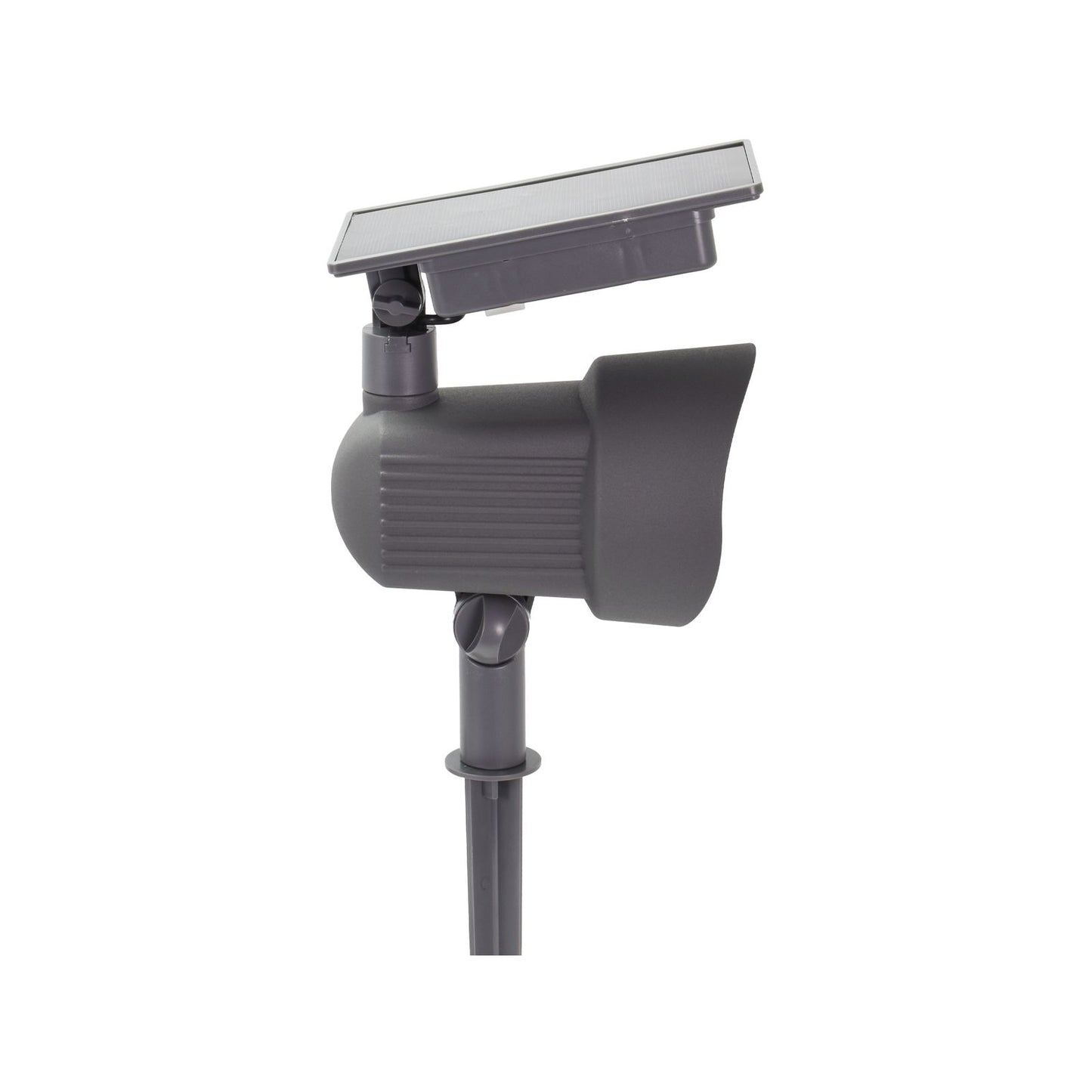 Luxzone LED Solar Spot Light - 35cm - 120 Lumens - Grey