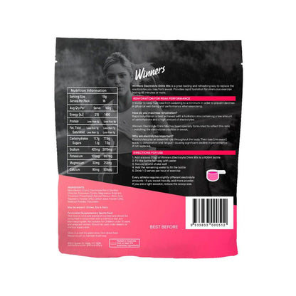 Winners Raspberry Lemonade Electrolyte Drink Mix - 250g